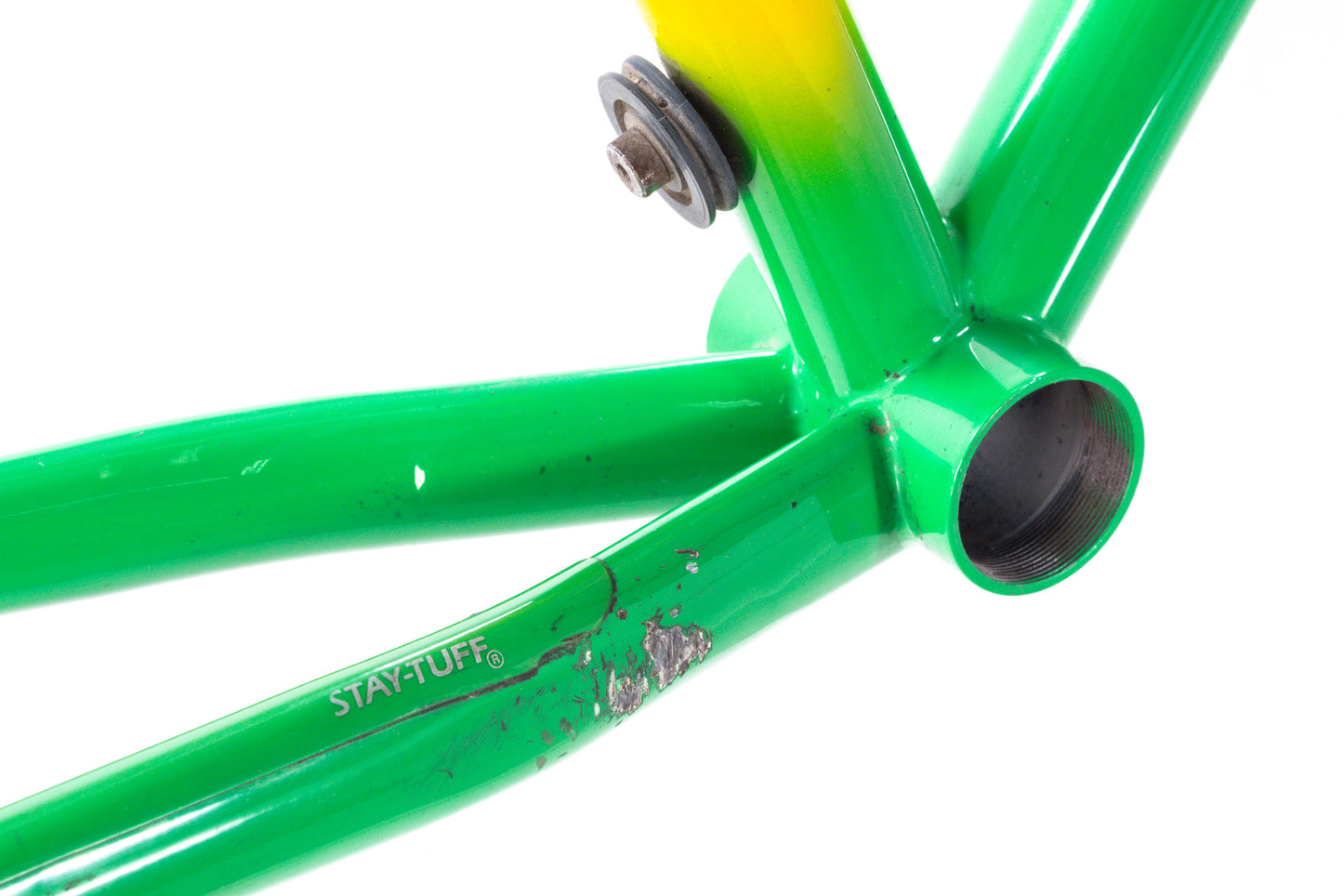 USED Independent Fabrication Planet-X Team Green/Yellow Small Steel Cyclocross Frame Canti/V-Brake