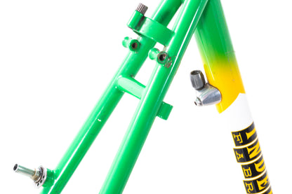 USED Independent Fabrication Planet-X Team Green/Yellow Small Steel Cyclocross Frame Canti/V-Brake