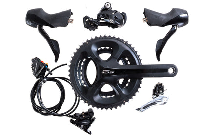 USED Shimano 105 5800/RS505 2x11 speed Hydraulic Road Groupset 172.5mm 50/34T Crank, Shifters, Hydraulic Brakes, Derailleurs