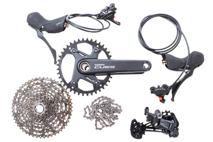 NEW take off Shimano Cues 1x11 speed Drop Bar Hydraulic Groupset Shifters/Brakes 40T 170mm Crank 11-50T HG Cassette