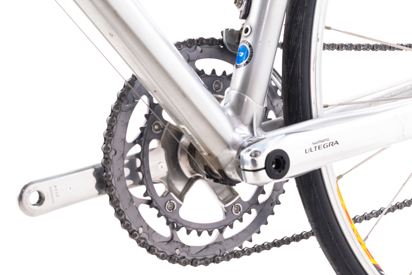 USED 2007 Giant TCR A0 Medium Aluminum/Carbon Road Bike Shimano Ultegra 2x10 speed Blue/Silver