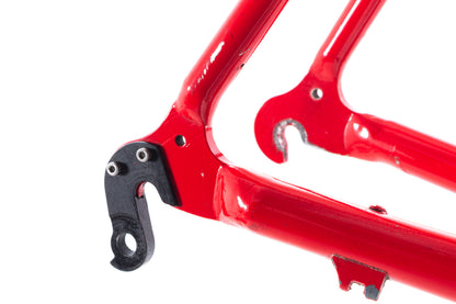 USED Vintage Cannondale CAAD 3 55cm Aluminum Frameset w/ Time Carbon Fork and Dura-Ace 1" Threaded Heaset Red/Yellow Team Saeco