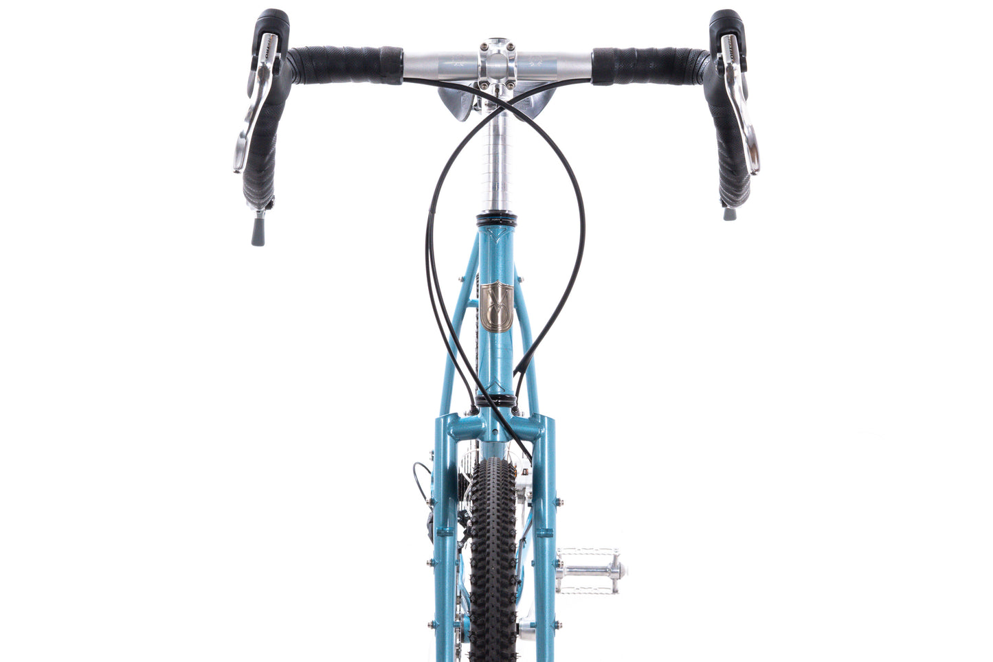 USED Velo Orange Polyvalent Low Kicker XL Steel Touring Bike 650b 3x9 speed Paul Klamper Disc Brake Steve Potts Metallic Glacier Blue