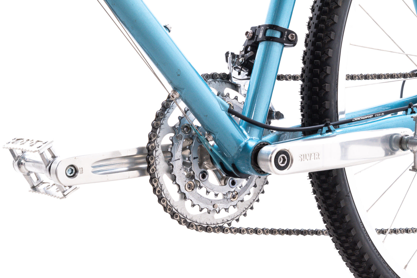 USED Velo Orange Polyvalent Low Kicker XL Steel Touring Bike 650b 3x9 speed Paul Klamper Disc Brake Steve Potts Metallic Glacier Blue
