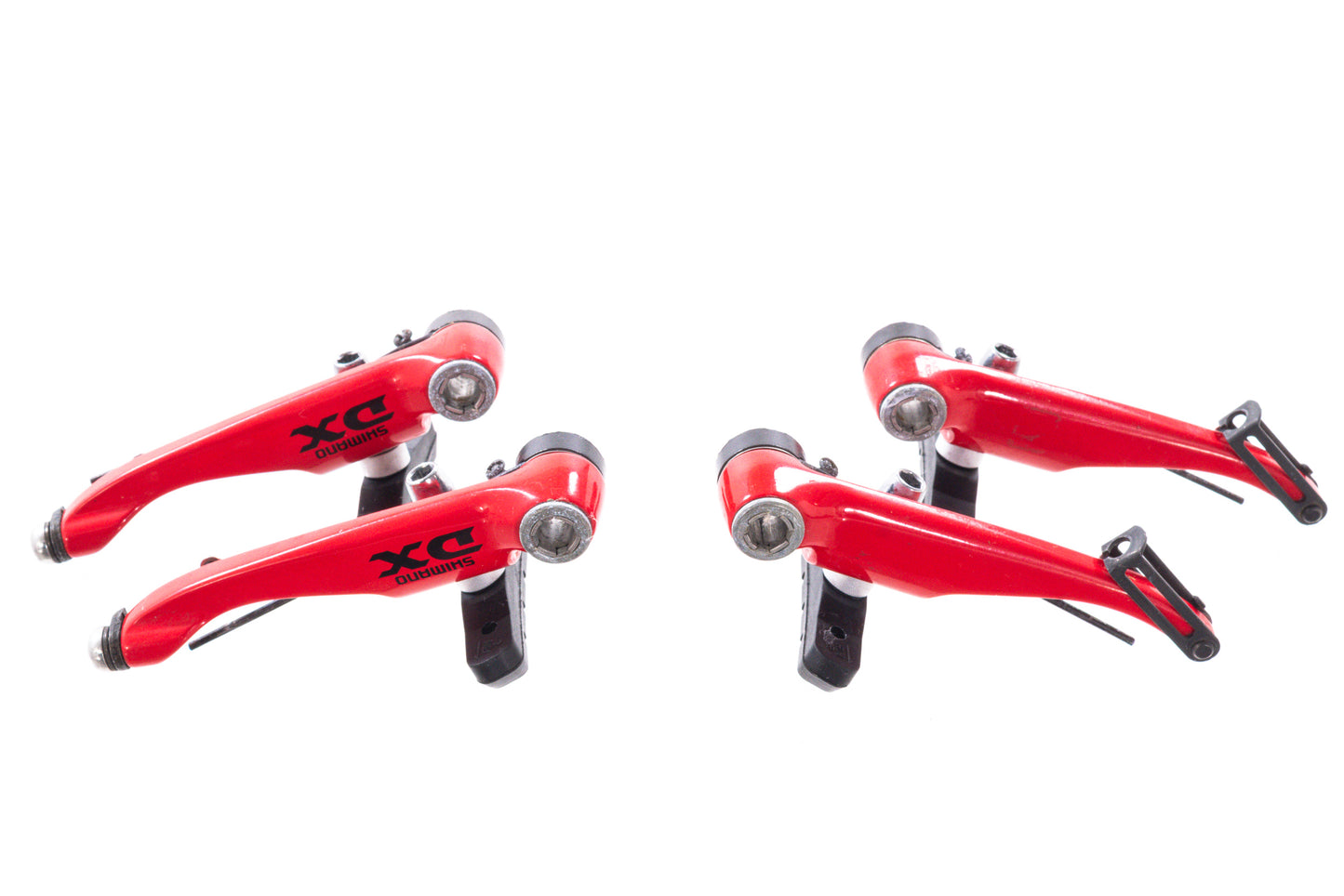 USED Shimano DX V-Brake Caliper and Lever Set Red
