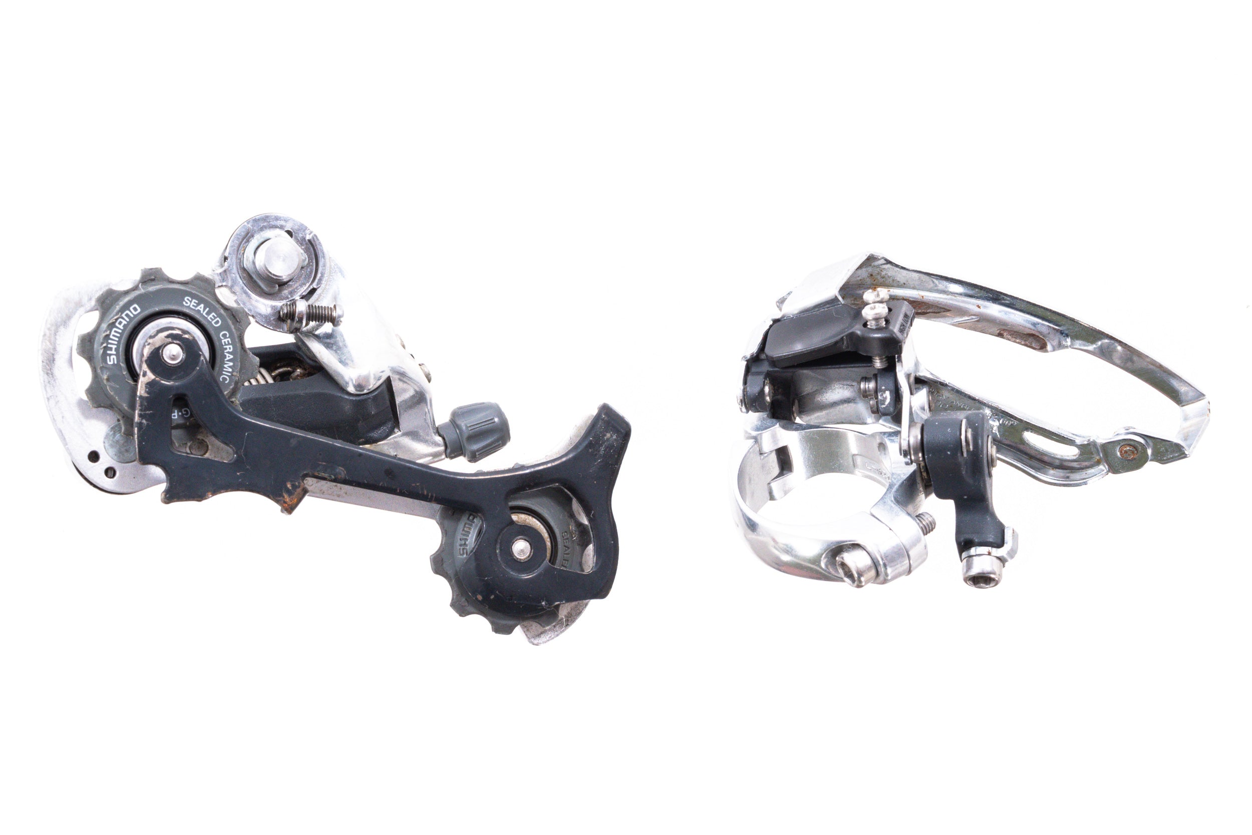 USED Shimano Deore XT M739/M740 3x8 speed Partial Mountain Groupset sh