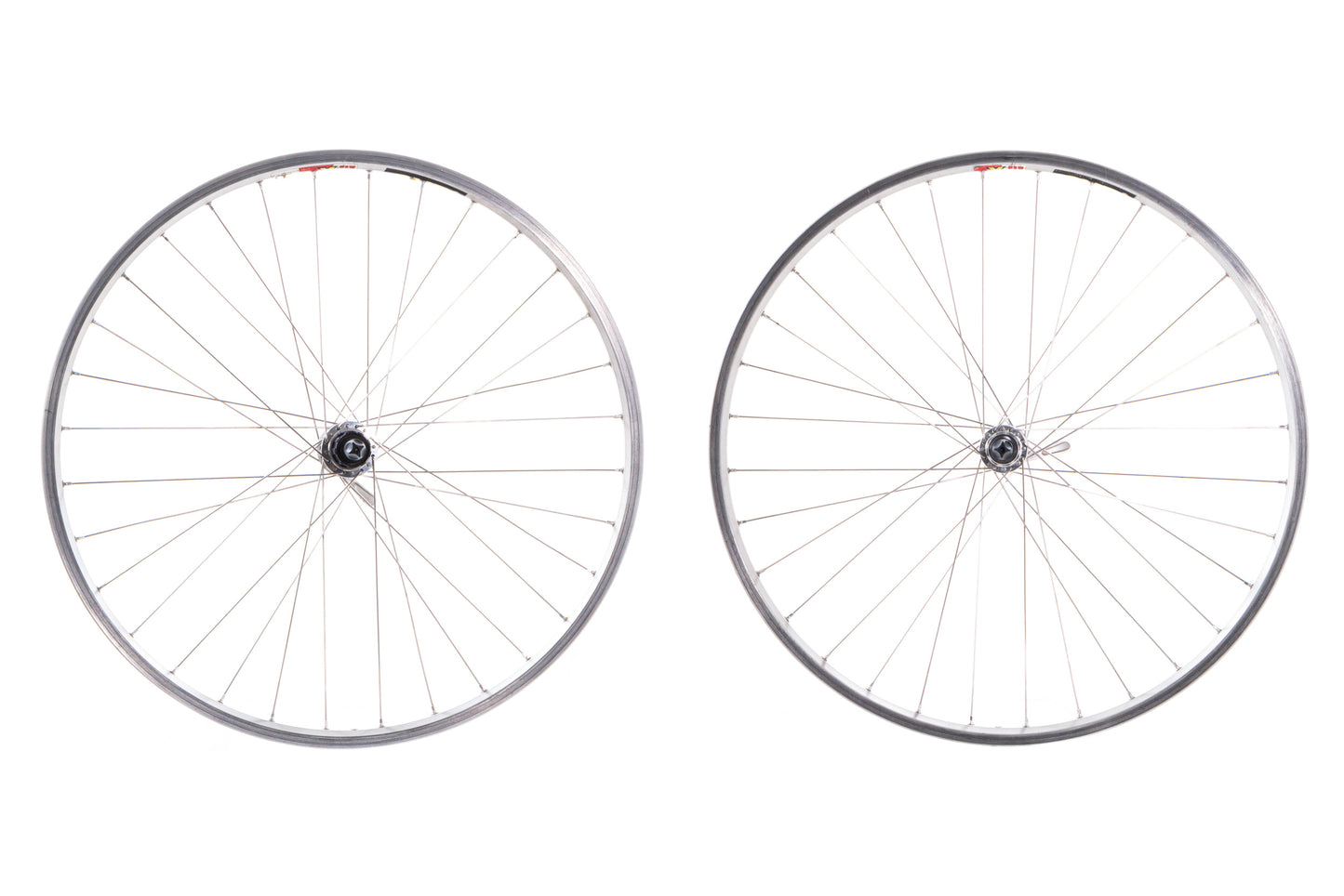 USED Mavic X517 26" Mountain Wheelset w/ Shimano XT M737 Parallax Hubs Silver Quick Release Rim Brake