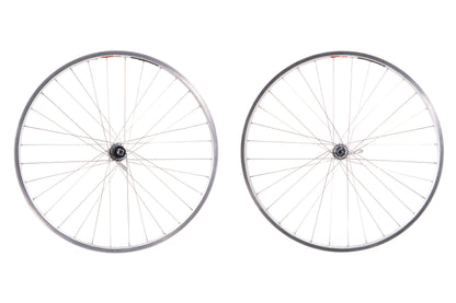 USED Mavic X517 26" Mountain Wheelset w/ Shimano XT M737 Parallax Hubs Silver Quick Release Rim Brake