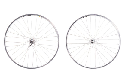 USED Mavic X517 26" Mountain Wheelset w/ Shimano XT M737 Parallax Hubs Silver Quick Release Rim Brake