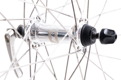USED Mavic X517 26" Mountain Wheelset w/ Shimano XT M737 Parallax Hubs Silver Quick Release Rim Brake