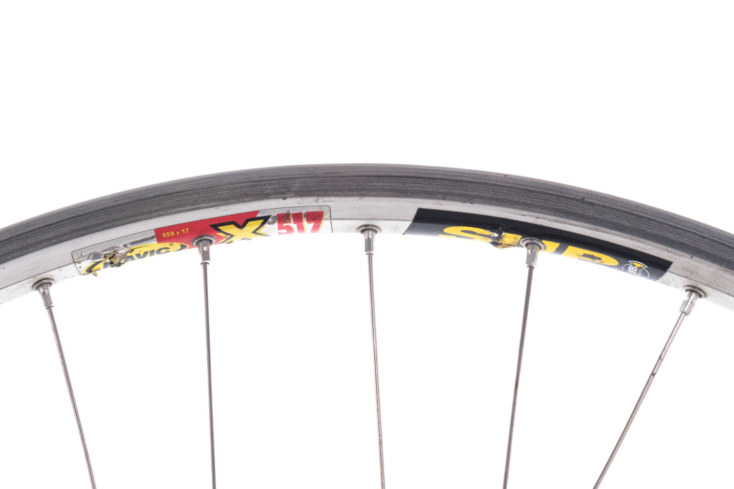 USED Mavic X517 26" Mountain Wheelset w/ Shimano XT M737 Parallax Hubs Silver Quick Release Rim Brake