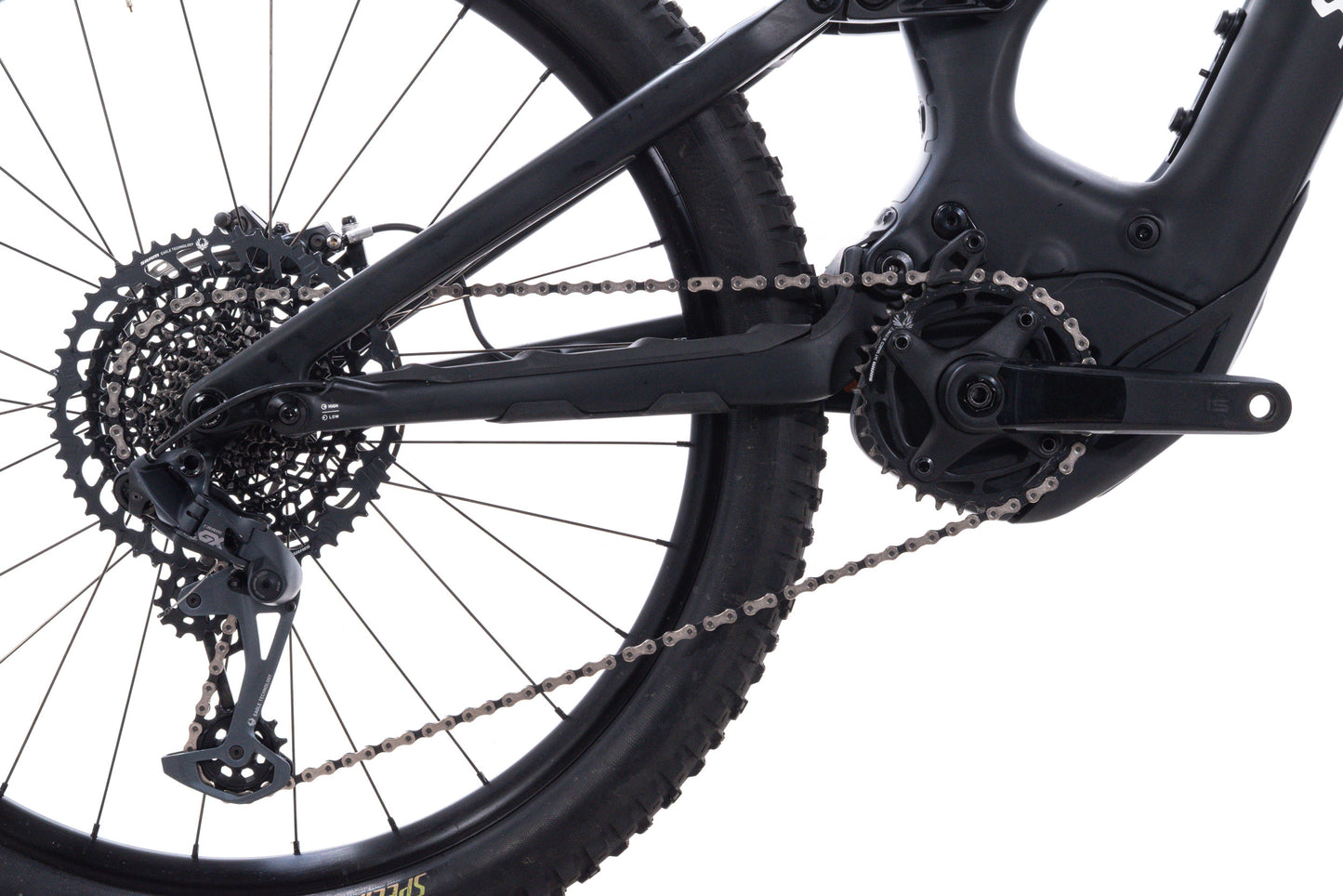 USED 2023 Specialized Turbo Levo Comp Carbon S2 SRAM GX Eagle 1x12 Speed Mullet Wheels Black