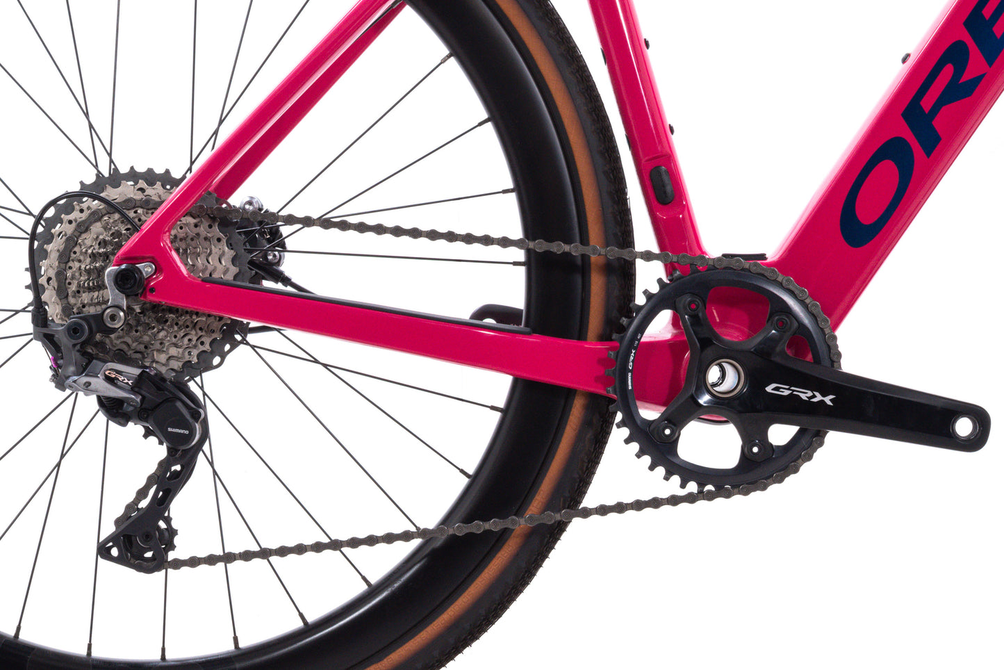 USED 2022 Orbea Gain M20 1x XS Carbon Road / Gravel eBike Shimano GRX 1x11 Coral Carbon Wheels