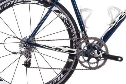 USED Trek Madone Project One 56cm Carbon Road Bike SRAM Force 2x10 Blue/White Carbon Wheels Rim Brake