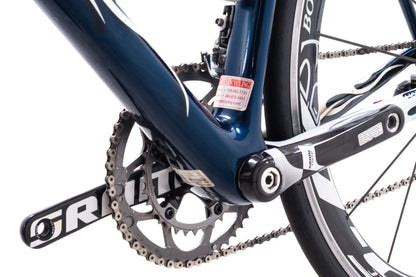 USED Trek Madone Project One 56cm Carbon Road Bike SRAM Force 2x10 Blue/White Carbon Wheels Rim Brake