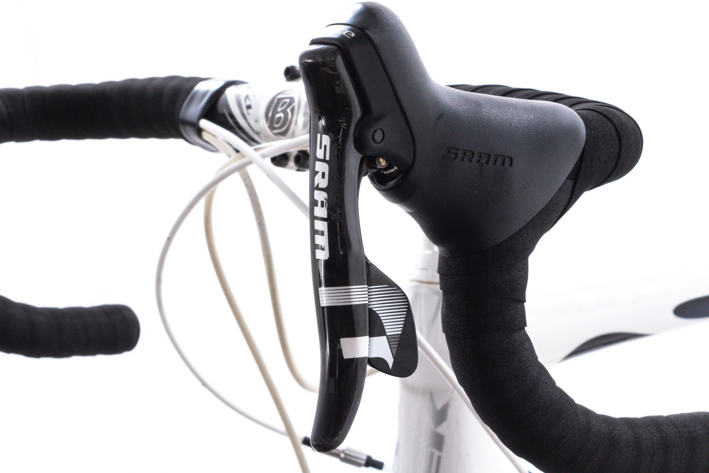 USED Trek Madone Project One 56cm Carbon Road Bike SRAM Force 2x10 Blue/White Carbon Wheels Rim Brake