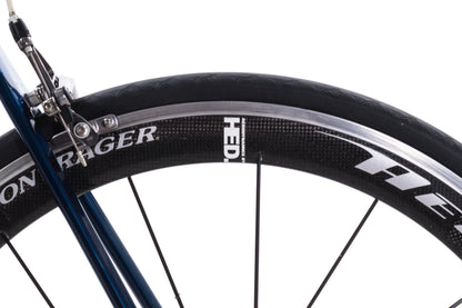 USED Trek Madone Project One 56cm Carbon Road Bike SRAM Force 2x10 Blue/White Carbon Wheels Rim Brake