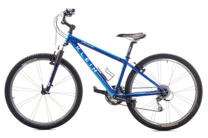 USED Vintage Klein Attitude Alloy XS Mountain Bike 3x9 Speed Shimano Deore Blue Fade 26" - AS IS