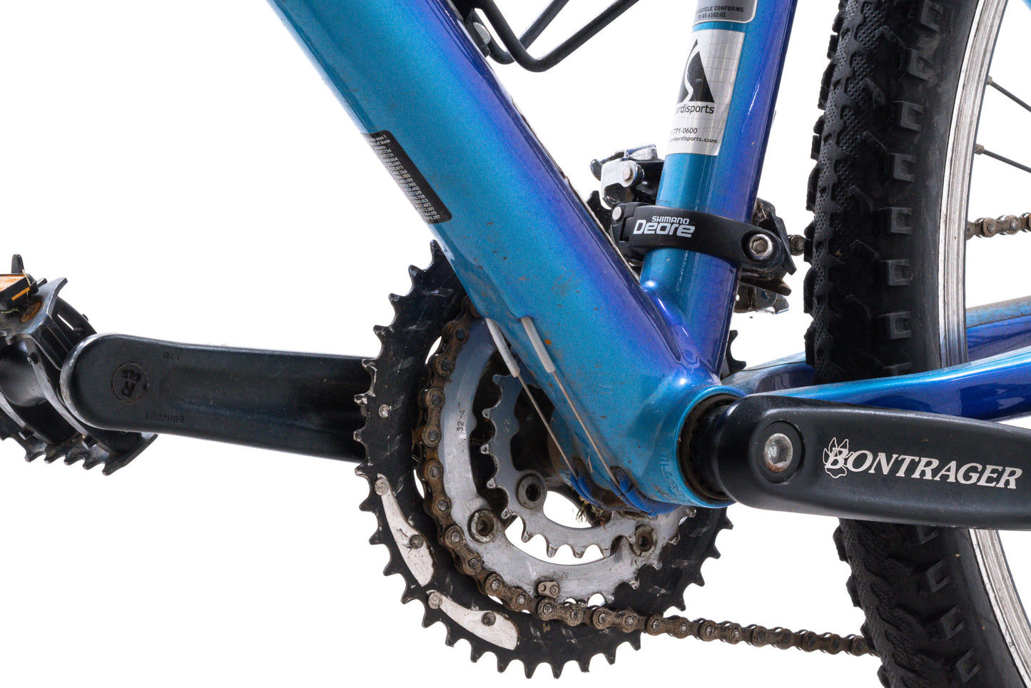 USED Vintage Klein Attitude Alloy XS Mountain Bike 3x9 Speed Shimano Deore Blue Fade 26" - AS IS