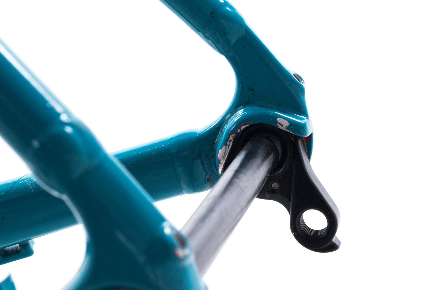 USED Trek Crockett Disc 54cm Alloy Cyclocross/Gravel Frameset Radioactive Red to Navy to Teal Fade