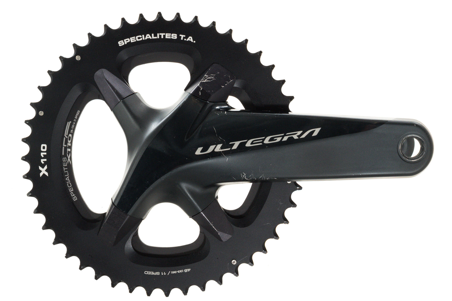 USED Shimano Ultegra FC-R8000 170mm Cyclocross Crankset 2x11 Speed 48/38t