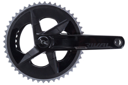USED SRAM Rival AXS Quarq Power Meter Crankset - 2x12-Speed, 107mm BCD, DUB, Black, D1, 175mm 48/35T