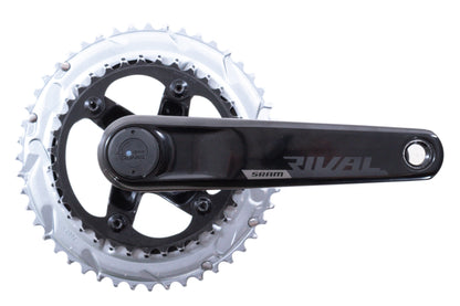 USED SRAM Rival AXS Quarq Power Meter Crankset - 2x12-Speed, 107mm BCD, DUB, Black, D1, 175mm 48/35T
