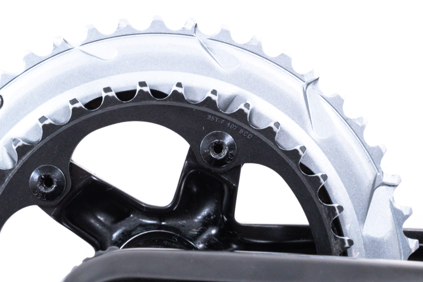 USED SRAM Rival AXS Quarq Power Meter Crankset - 2x12-Speed, 107mm BCD, DUB, Black, D1, 175mm 48/35T