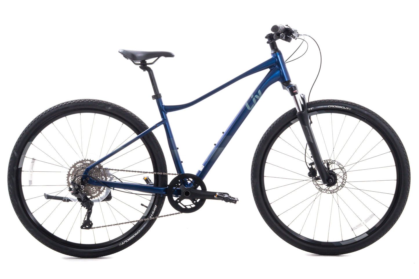 USED Liv Rove 2 DD Medium Alloy Hybrid Bike 1x10 Speed Blue Disc Brakes