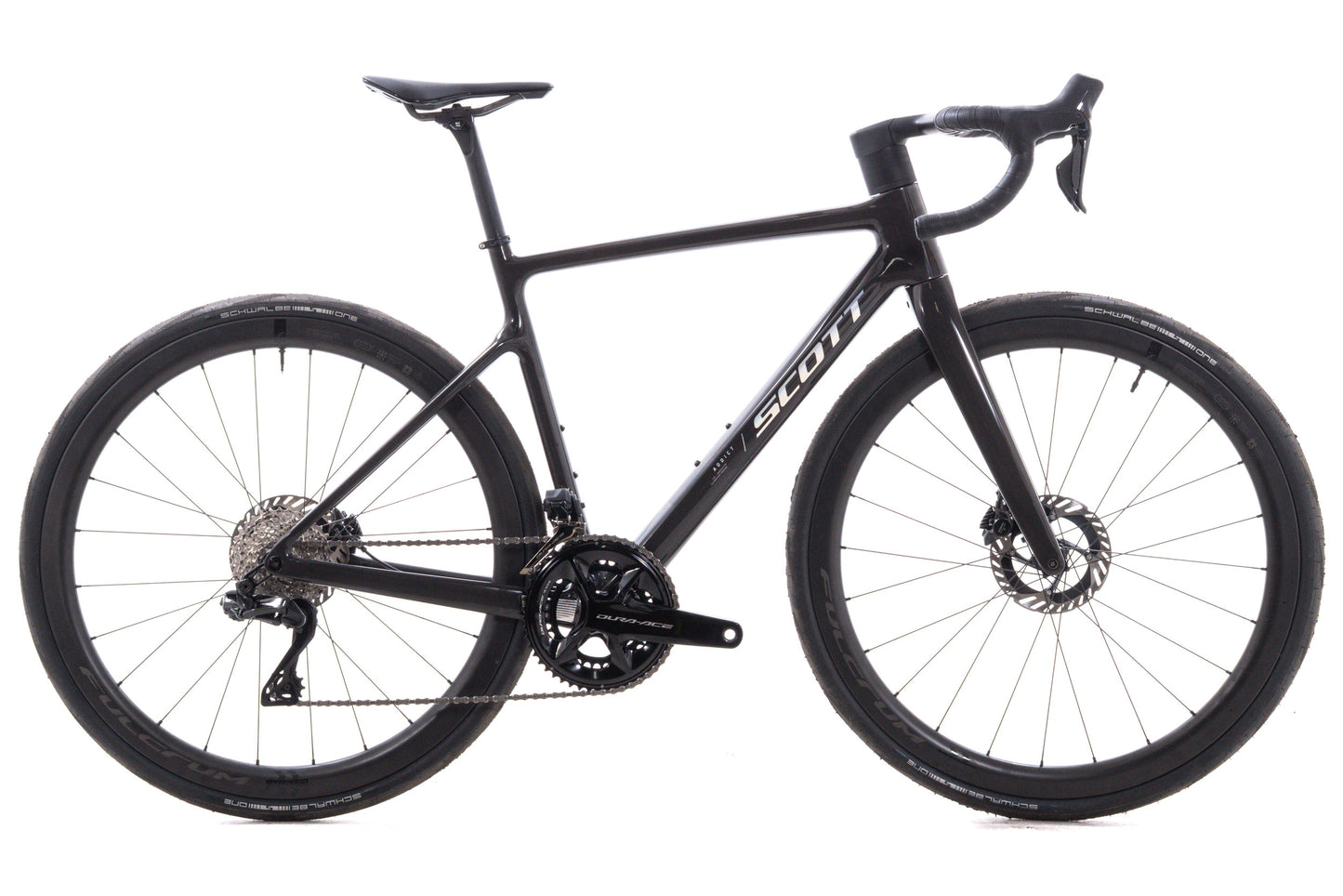 USED 2025 Scott Addict 10 Small Carbon Endurance Road Bike Shimano Dura-Ace Di2 2x12 speed Disc Black