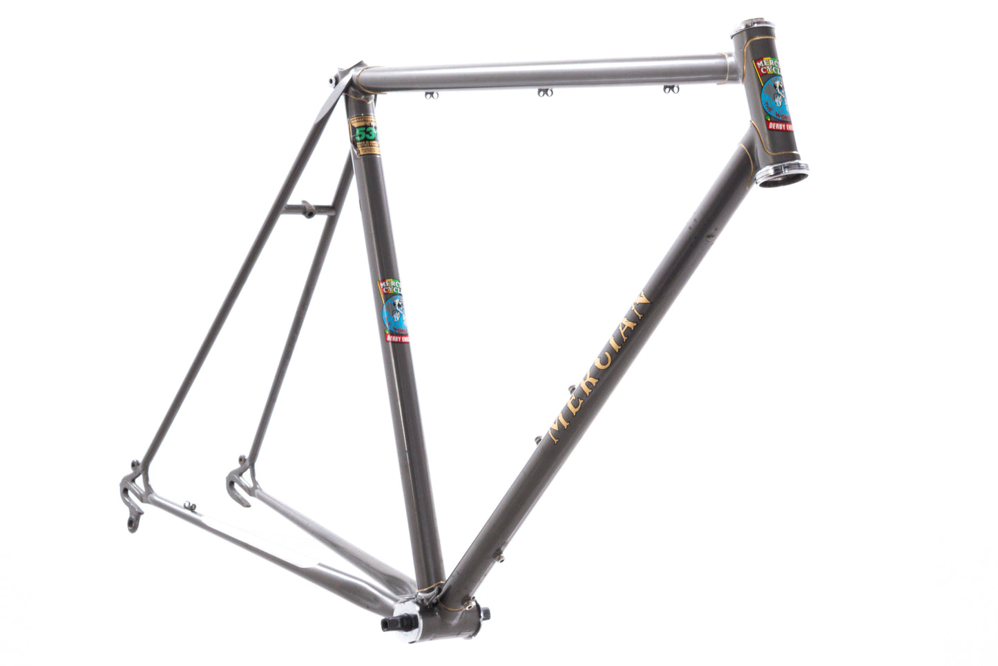USED Vintage Mercian 53cm Reynolds 531 Lugged Steel Road Bike Frame Campagnolo Dropouts Derby England