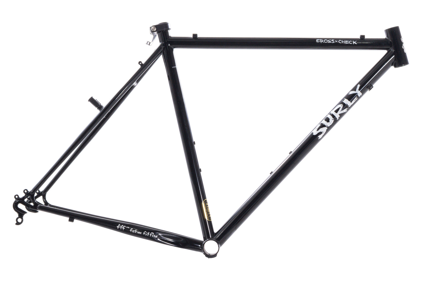 NEW (old stock/out of box) Surly Cross Check Frame 50cm Black Steel Cantilever Cyclocross
