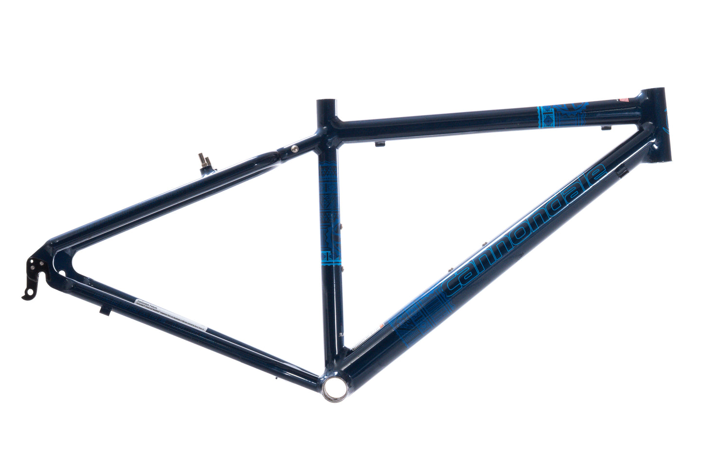 USED Vintage Cannondale Small Aluminum 26" Mountain Bike Frame Blue Made in USA