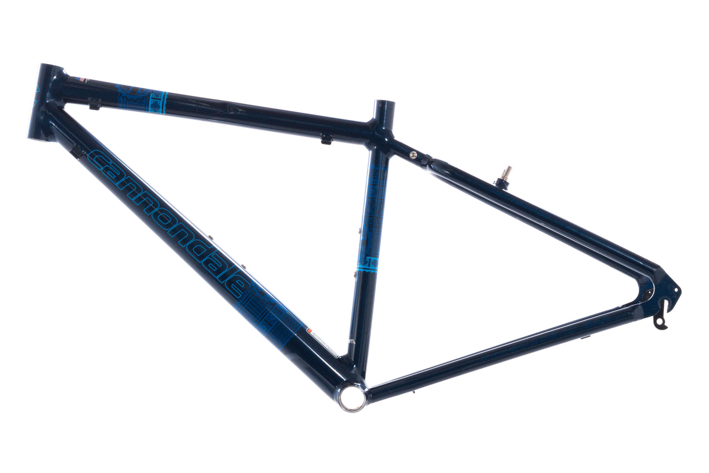 USED Vintage Cannondale Small Aluminum 26" Mountain Bike Frame Blue Made in USA