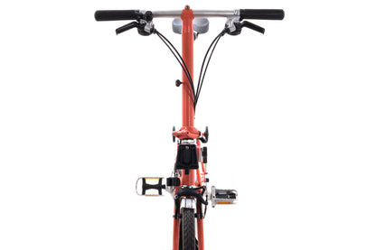 USED 2021 Brompton C Line 6 speed Folding Bicycle Orange