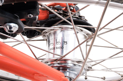 USED 2021 Brompton C Line 6 speed Folding Bicycle Orange