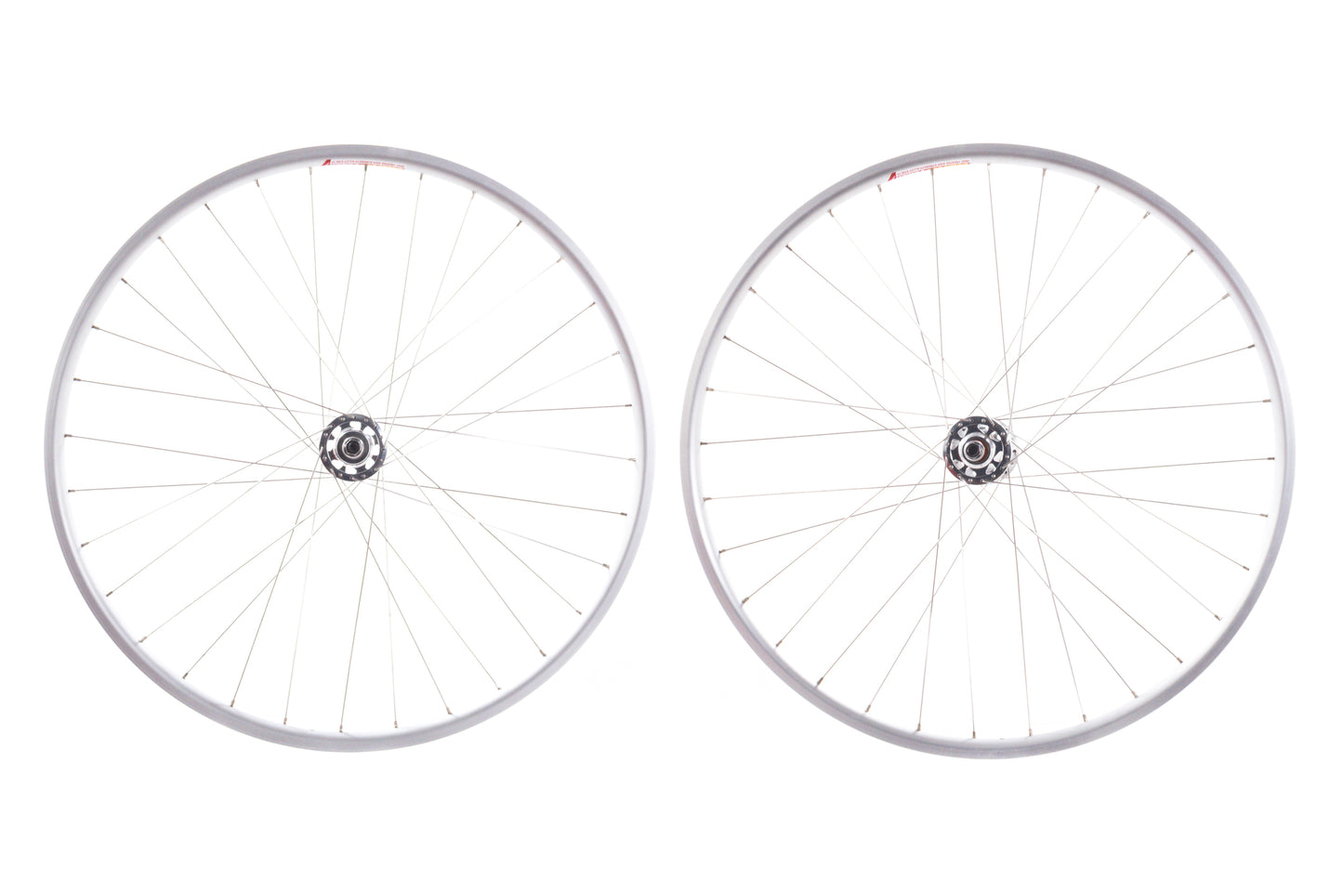 USED Velocity Deep-V Aero 700c Wheelset Origin 8 Fixed Gear Track Hubs Silver