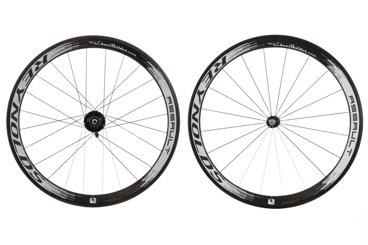 USED Reynolds Assault Carbon 700c Road Wheelset w/ Powertap Hub Rim Brake