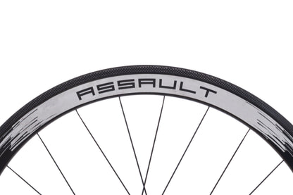 USED Reynolds Assault Carbon 700c Road Wheelset w/ Powertap Hub Rim Brake