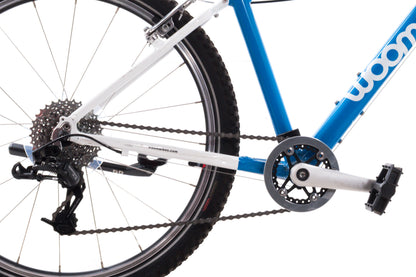 USED Woom 5 Original Kids Bike 24" 8 Speed Blue/White