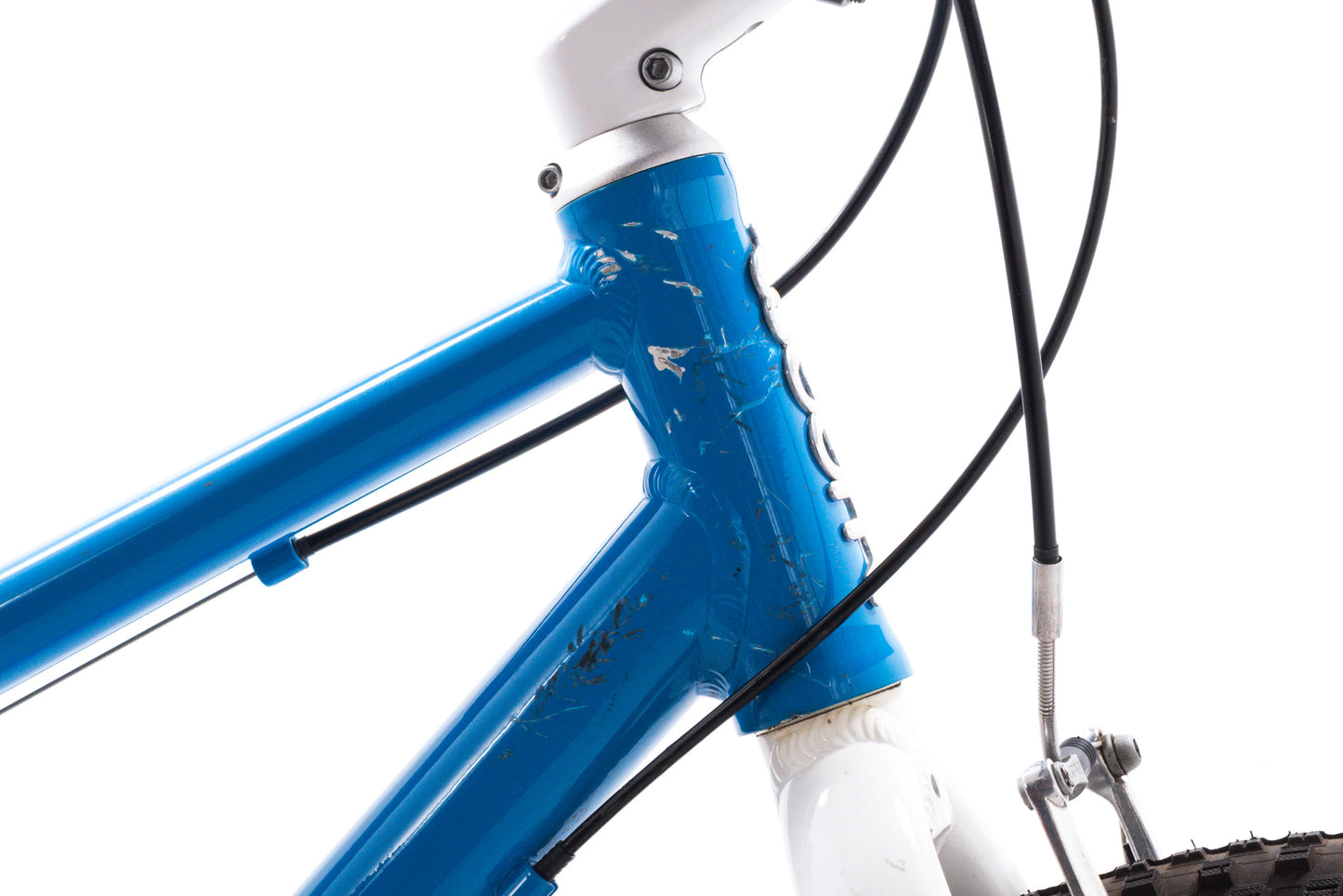USED Woom 5 Original Kids Bike 24" 8 Speed Blue/White