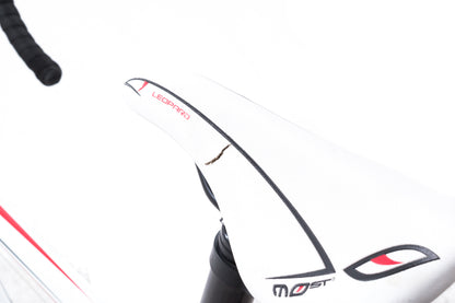 USED Pinarello Speedy 38cm T6 Alloy Junior Road Bike 24" Wheels Shimano Claris 2x8 Speed White