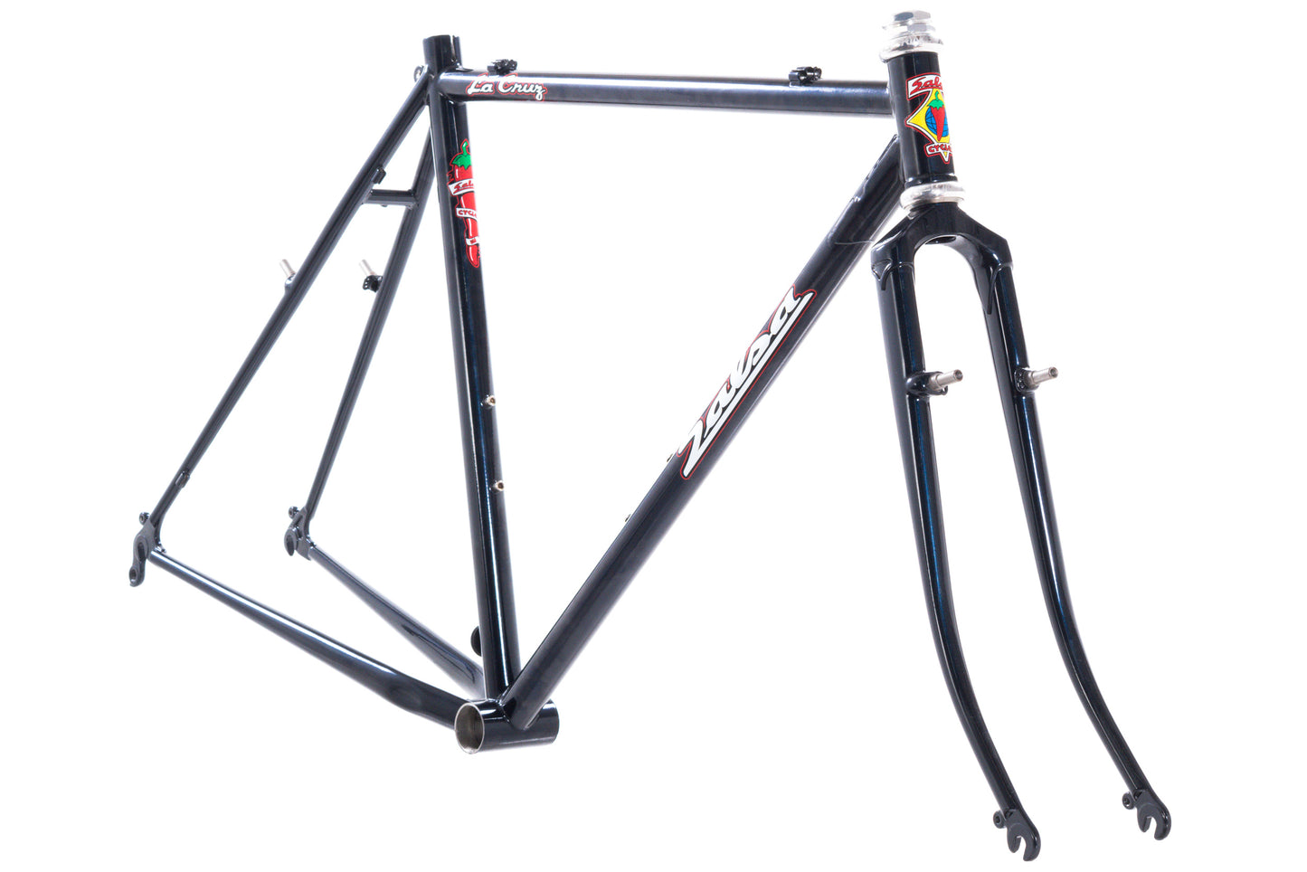 NEW Old Stock Salsa La Cruz 52cm Dark Blue Steel Cyclocross Gravel All-Road Frameset made in USA Ritchey Dropouts Chris King GripNut