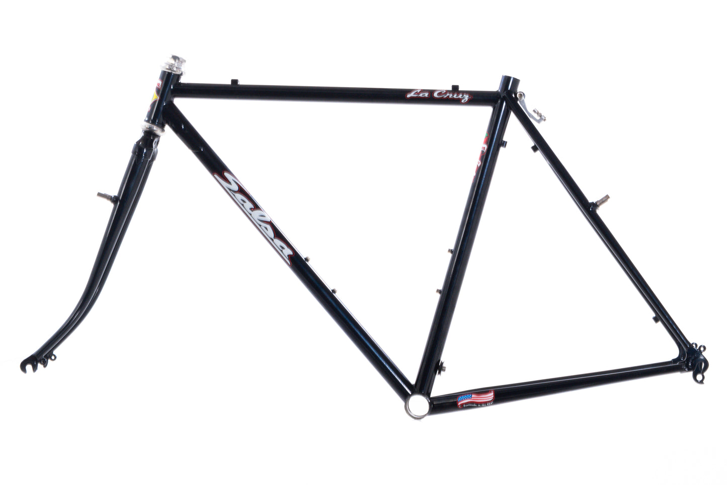 NEW Old Stock Salsa La Cruz 52cm Dark Blue Steel Cyclocross Gravel All-Road Frameset made in USA Ritchey Dropouts Chris King GripNut