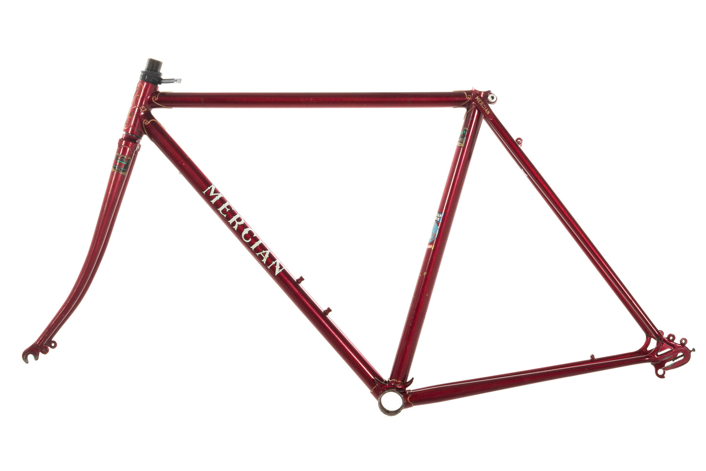 USED Vintage Mercian Derby 52cm Lugged Steel Road Frame/Fork Burgundy Reynolds 531