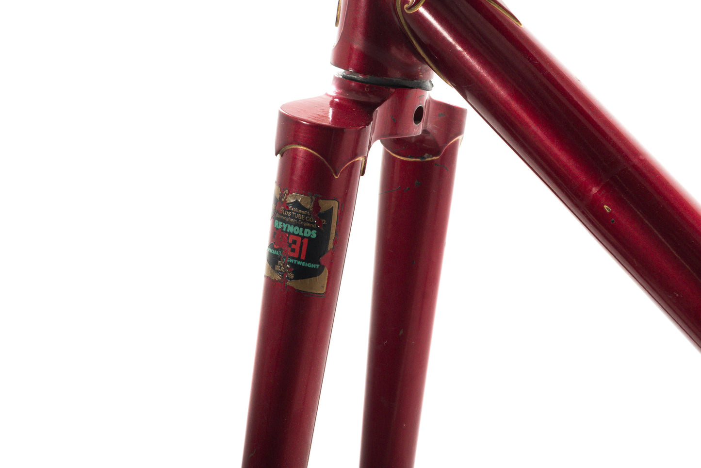 USED Vintage Mercian Derby 52cm Lugged Steel Road Frame/Fork Burgundy Reynolds 531