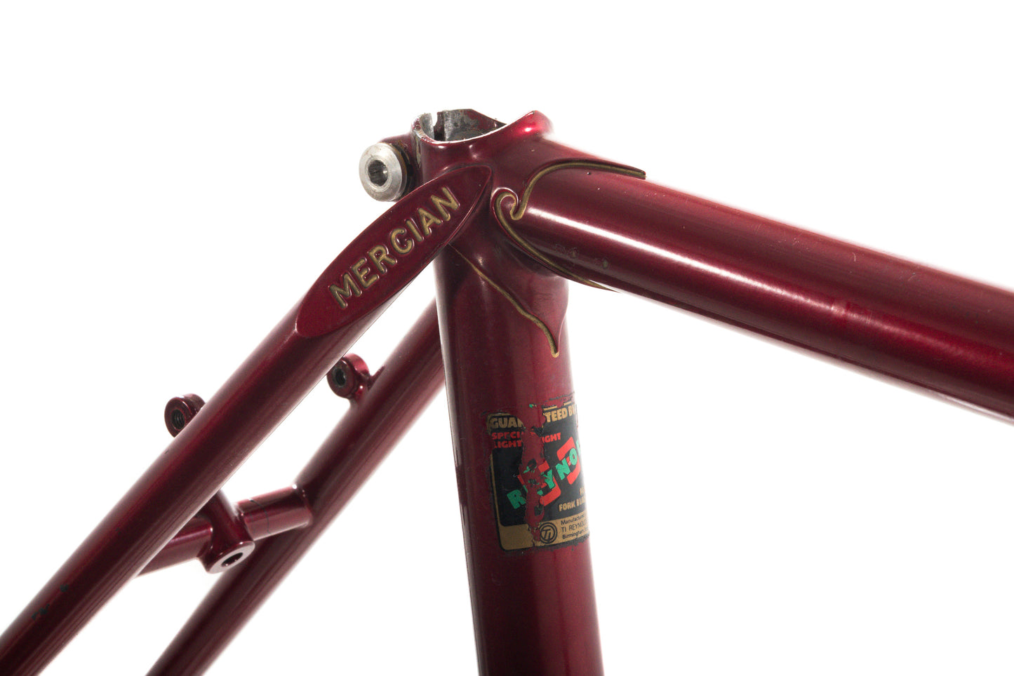 USED Vintage Mercian Derby 52cm Lugged Steel Road Frame/Fork Burgundy Reynolds 531