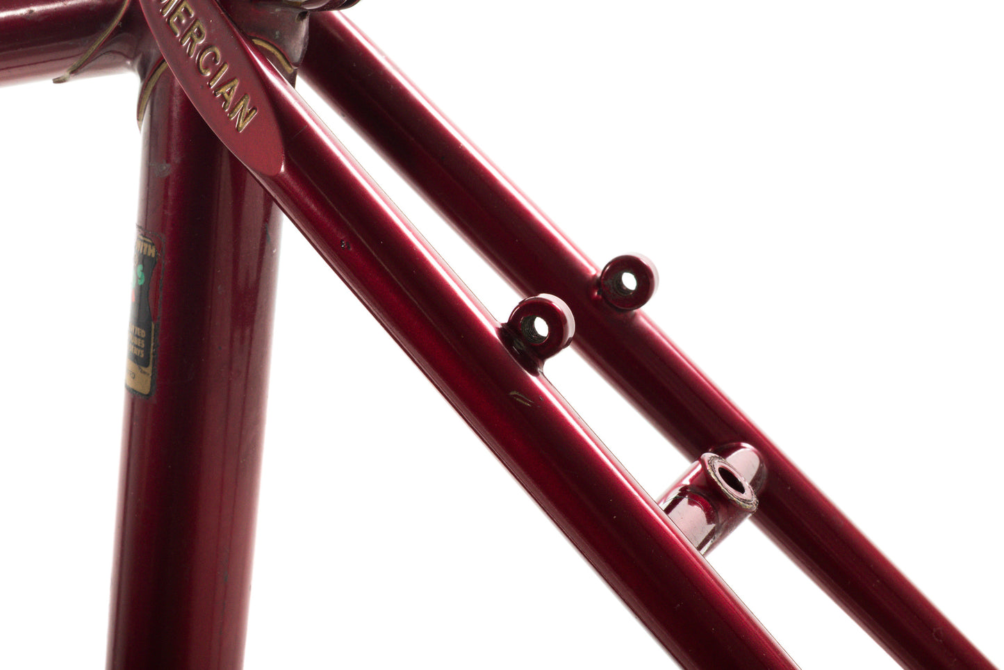 USED Vintage Mercian Derby 52cm Lugged Steel Road Frame/Fork Burgundy Reynolds 531
