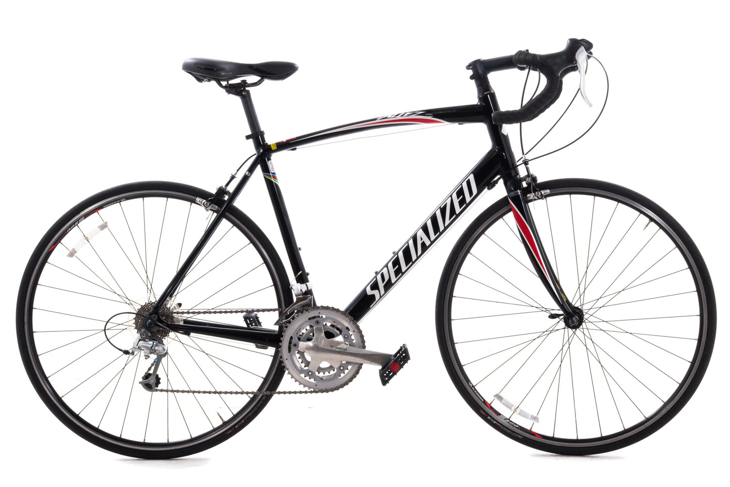 USED Specialized Allez Triple 58cm Aluminum Road Bike Shimano Sora/Tiagra 3x9 Speed Black/Red