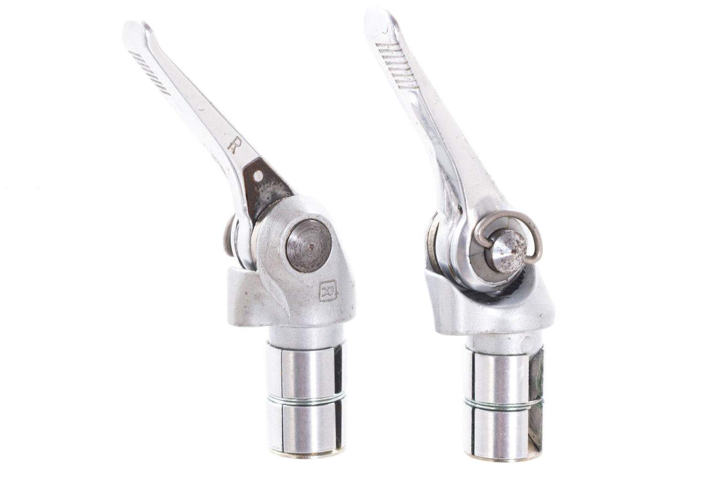 USED Rivendell / Dia-Compe Silver 1 Friction Bar End Shifter Set